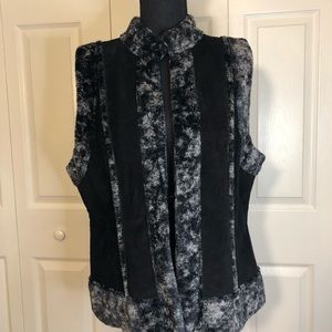 Women’s Faux Suede and Fur Vest